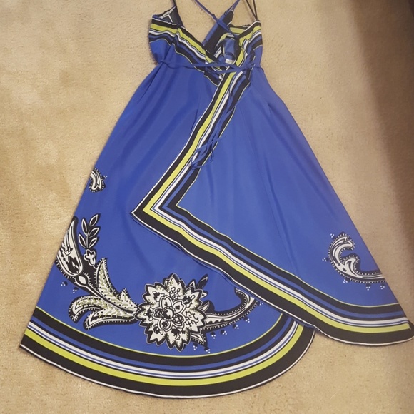 Blue Handkerchief Dress by Mango - Picture 4 of 4